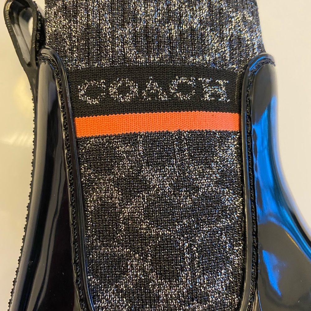 NWT Coach Rivington Rain Boots Women’s Size 5 Black - Picture 4 of 12